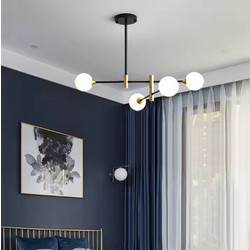 Home Lighting Haruto Κρεμαστό Φωτιστικό Οροφής Πολύφωτο E27 Μαύρο SE21-HA-4