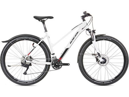 Ideal Zigzag Suv Cues Γυναικείο Ποδήλατο Trekking 29" Αλουμινίου με 18 Ταχύτητες και Δισκόφρενα Λευκό