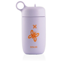 Equa Butterfly Παιδικό Παγούρι Θερμός Ανοξείδωτο BPA Free Λιλά 400ml
