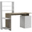 Pakoworld Meza Γραφείο Ξύλινο με Βιβλιοθήκη 128.8x55x146.3cm 230-000056