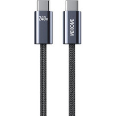WK WDC-23 Braided USB-C to USB-C 240W 1m Black 6941027650882