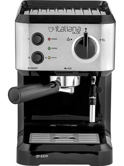 Gruppe Italiana Plus CM4677E-GS Μηχανή Espresso 1050W 20bar Inox