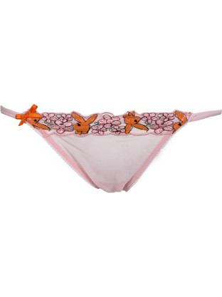 Playboy Γυναικείο Sexy Brazil με Δαντέλα Ροζ P511B-PINK