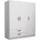 Megapap Τρίφυλλη Ντουλάπα Ρούχων Victoria Λευκή 150x60x181cm GP100-0083,1