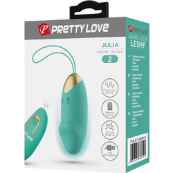 Pretty Love Julia Δονητής Egg για Ζευγάρια με Τηλεχειριστήριο Πράσινος