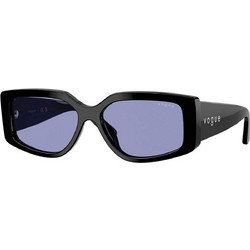 Vogue VO5642SU W4476 Γυναικεία Γυαλιά Ηλίου Ορθογώνια Κοκάλινα Μαύρα με Μπλε Φακό