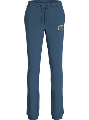 Jack & Jones Ανδρικό Παντελόνι Φόρμας με Λάστιχο Navy Μπλε 12276604