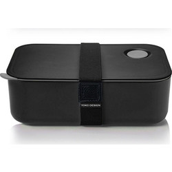 Yoko Design Δοχείο Φαγητού από Ανακυκλώσιμο Υλικό Κατάλληλο για Φούρνο Μικροκυμάτων 1lt Μαύρο