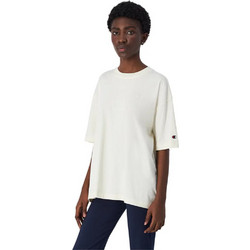 Champion Γυναικείο Αθλητικό T-Shirt Εκρού 117865-YS141