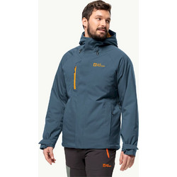 Jack Wolfskin Ανδρικό Μπουφάν Χειμωνιάτικο Αδιάβροχο Αντιανεμικό Μπλε 1115321-0412