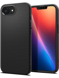 Spigen Liquid Air Back Cover Black (iPhone 16e)