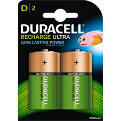 Duracell Recharge Ultra D 3000mAh 2τμχ