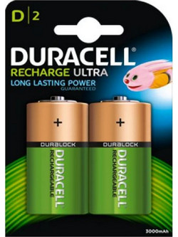 Duracell Recharge Ultra D 3000mAh 2τμχ