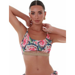 Bluepoint Bikini Top Μπουστάκι με Ενίσχυση Φούξια Πετρόλ 25066017-40