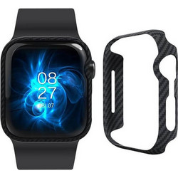 Pitaka Air Kevlar Θήκη για Apple Watch 4 / 5 / 6 / SE 44mm Μαύρη