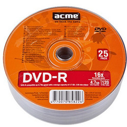 Acme Εγγράψιμα DVD-R 16x 4.7GB 25τμχ