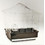 Domus Molinari Alba Κλουβί Πτηνών Λευκό Ανθρακί 47x29x48cm