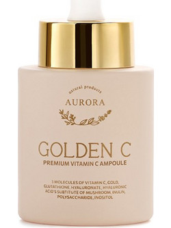 Aurora Golden C Ενυδατικό Serum Προσώπου για Λάμψη με Βιταμίνη C 30ml