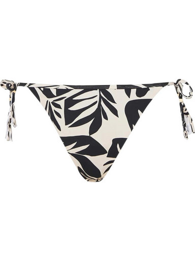 Funky Buddha Bikini Slip Μαύρο Λευκό FBL011-101-16B