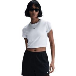 Nike Sportswear Chill Knit Γυναικείο Αθλητικό Crop Top Λευκό HF9538-101