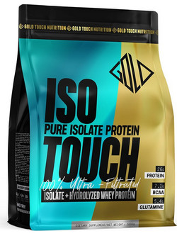 Gold Touch Nutrition ISO Touch Premium 86% Choco Brownie & Nuts Bag Πρωτεΐνη Ορού Γάλακτος Γράμμωσης Χωρίς Λακτόζη 2kg
