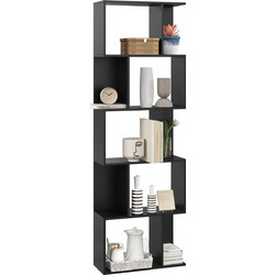 HOMCOM Βιβλιοθήκη 60x24x184.5cm 833-450V00BK