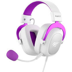 Havit H2002D Gaming Headset Over Ear White Purple