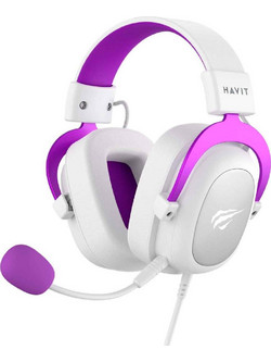 Havit H2002D Gaming Headset Over Ear White Purple