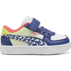 Puma Caven 2.0 Παιδικά Sneakers Royal Blue Κοραλί Lime 400598-01