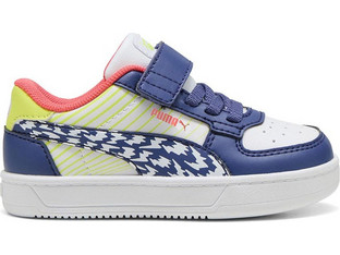 Puma Caven 2.0 Παιδικά Sneakers Royal Blue Κοραλί Lime 400598-01