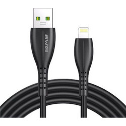 Awei CL-115L USB-A to Lightning Cable 1m Black 6954284000871