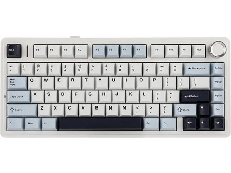 Aula F75 Ασύρματο Μηχανικό Gaming Πληκτρολόγιο 65% με LEOBOG Reaper Διακόπτες RGB White
