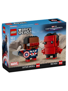 Lego BrickHeadz Captain America & Red Hulk Figures για 10+ Ετών 40668