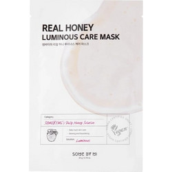Some By Mi Real Honey Luminous Sheet Μάσκα Προσώπου για Ενυδάτωση & Λάμψη με Υαλουρονικό & Μέλι 80ml