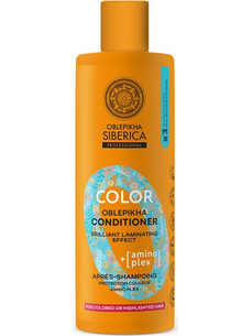 Natura Siberica Oblepikha Color Φυτικό Conditioner για Προστασία Χρώματος για Βαμμένα Mαλλιά 400ml