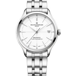 Baume & Mercier Ανδρικό Ρολόι Αυτόματο με Ασημί Μεταλλικό Μπρασελέ M0A10505