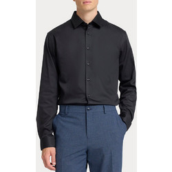 Selected Ανδρικό Πουκάμισο Βαμβακερό Μακρυμάνικο Slim Fit Μαύρο 16092939