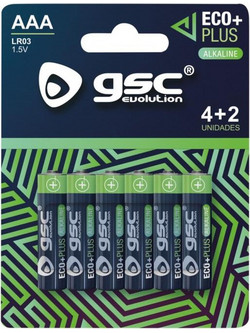 GSC EcoPlus AAA 6τμχ