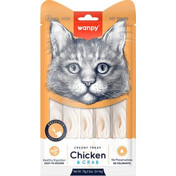 Wanpy Creamy Treat with Chicken & Crab 70gr