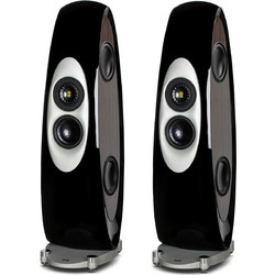 Elac Concentro.2 Ζεύγος Ηχείων Hi-Fi Δαπέδου 300W 4 Δρόμων Black High Gloss