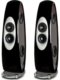 Elac Concentro.2 Ζεύγος Ηχείων Hi-Fi Δαπέδου 300W 4 Δρόμων Black High Gloss
