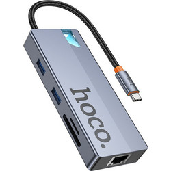 Hoco HB52 Wow 8-in-1 USB-C Docking Station με HDMI PD Ethernet