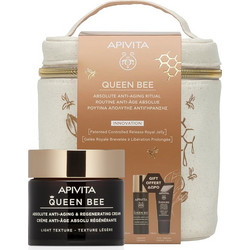 Apivita Queen Bee Light Cream 50ml + Serum 10ml + Eye Cream 5ml
