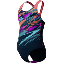 Speedo Αθλητικό Παιδικό Μαγιό Ολόσωμο για Κορίτσι Μαύρο Κοραλί Φούξια Γαλάζιο 8002625-18192