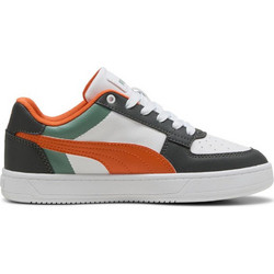 Puma Caven 2.0 Παιδικά Sneakers Λευκά Ανθρακί Πράσινο Mint Πορτοκαλί 394461-13