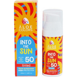 Aloe+ Colors Into The Sun Αντηλιακή Κρέμα Προσώπου με Χρώμα SPF50+ 50ml