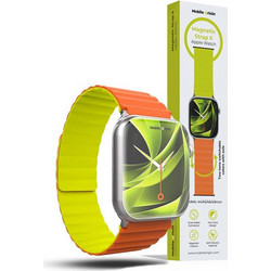 Mobile Origin Magnetic II Λουράκι Σιλικόνης Orange / Green (Apple Watch 42 / 44 / 45 / 46 / 49mm)