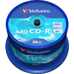 Verbatim 43343 Εγγράψιμα CD-R 52x 700MB Cake Box 50τμχ