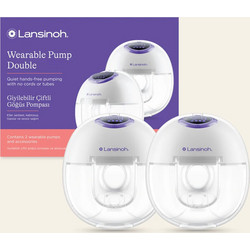 Lansinoh Hands-Free Διπλό Ηλεκτρικό Θήλαστρο Μπαταρίας Χωρίς BPA 180ml