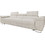PoliHome Torezio Τριθέσιος Καναπές Κρεβάτι Λευκός 263x102x70cm 162852159